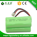 800mAh 2.4v ni-mh batterie rechargeable aaa nimh batterie sans fil Batteries de téléphone